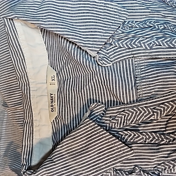 Striped Log Sleeve Shirt Dress - Picture 14 of 16